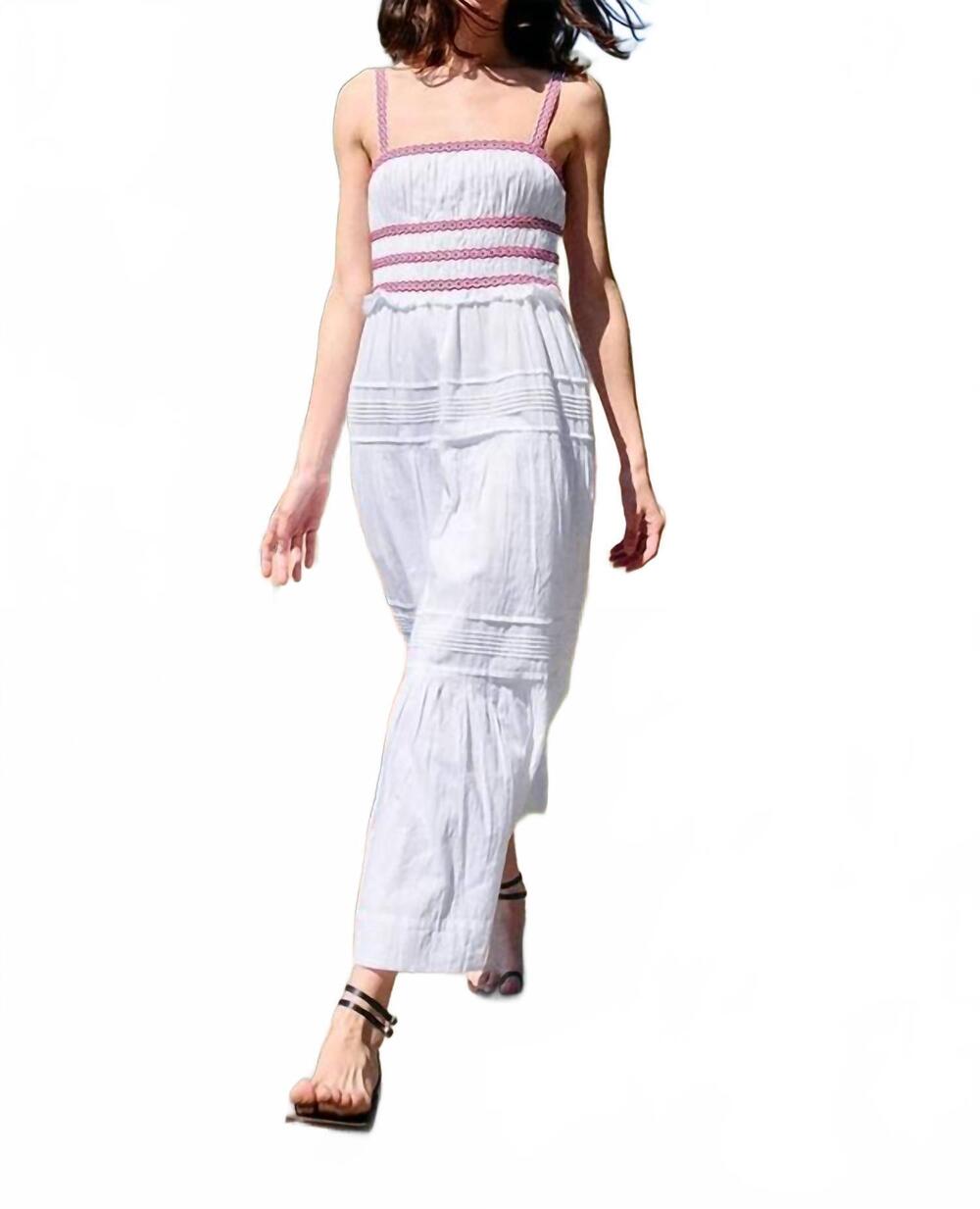NEW CIAO LUCIA carolyne dress in white